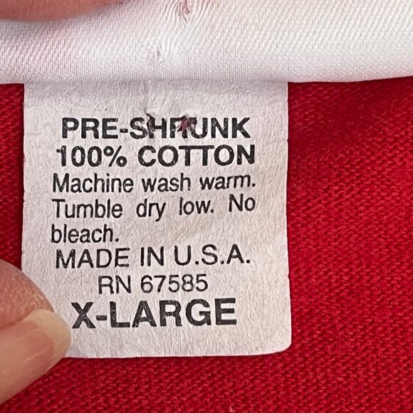 Vintage Coca-Cola Graphic T-Shirt Red Short Sleeve Pre-Shrunk Cotton XL - Picture 8 of 8